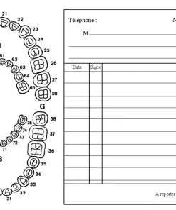 FICHES DENTAIRES PACK DE 100PCS