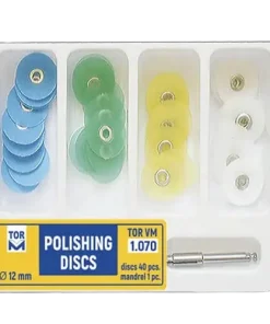 KIT DE DISQUES DE POLISSAGE DENTAIRES ABRASIFS (40 PIÈCES) - TOR VM