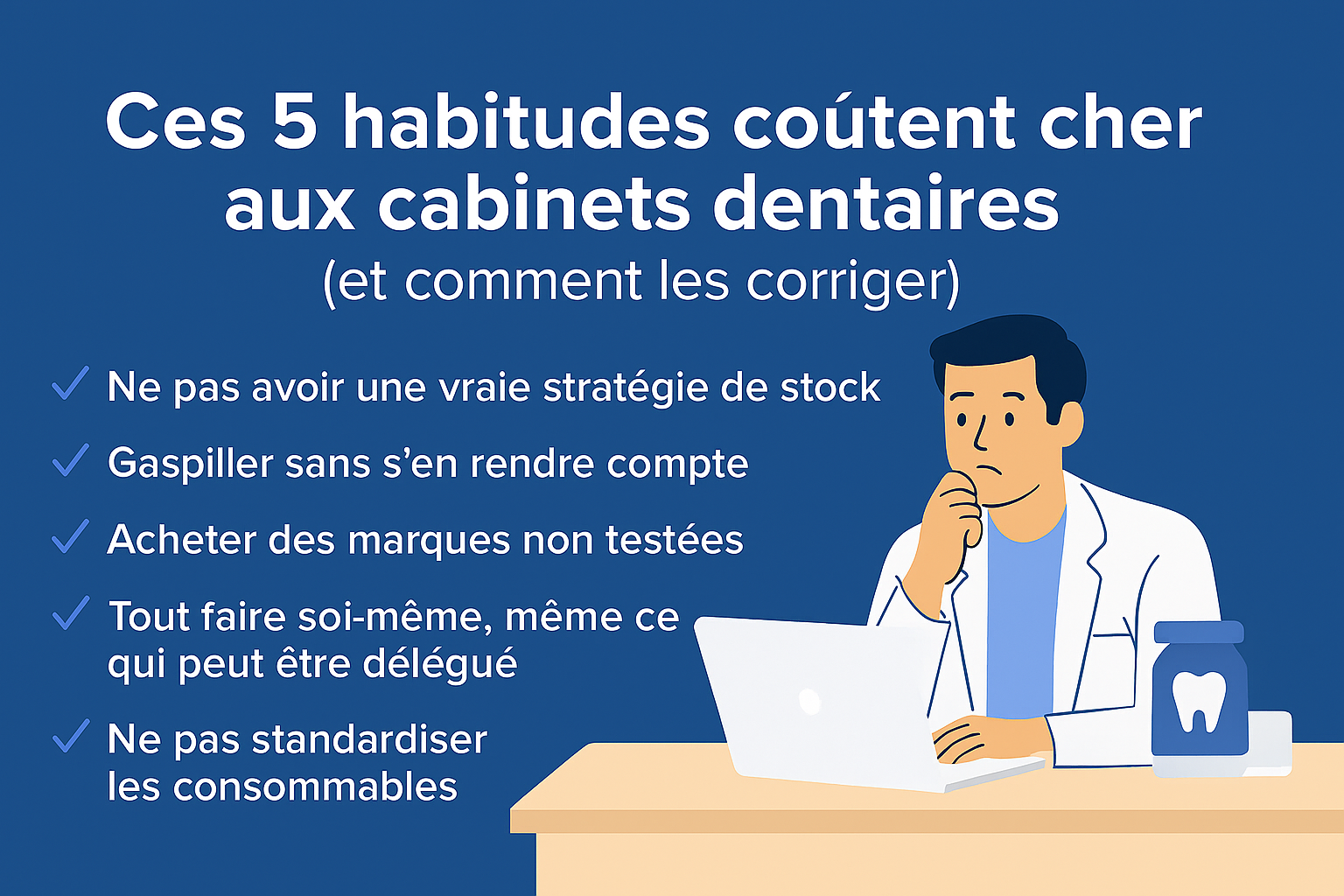 ✅ Ces 5 habitudes coûtent cher aux cabinets dentaires (et comment les corriger)